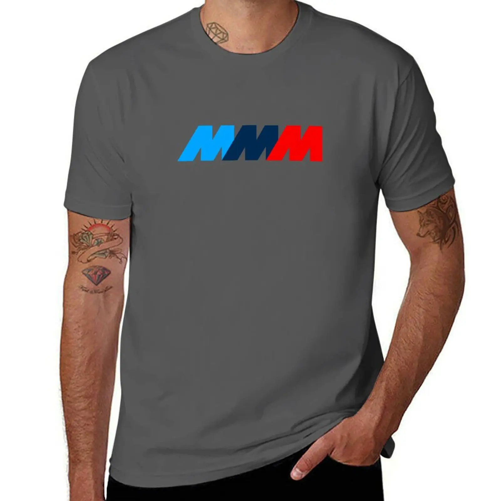 Bimmer Men's 2026 Summer Fashion M Series Plus Size Badge T-shirt High Performance Adjustable T-shirt Beautiful Clothing