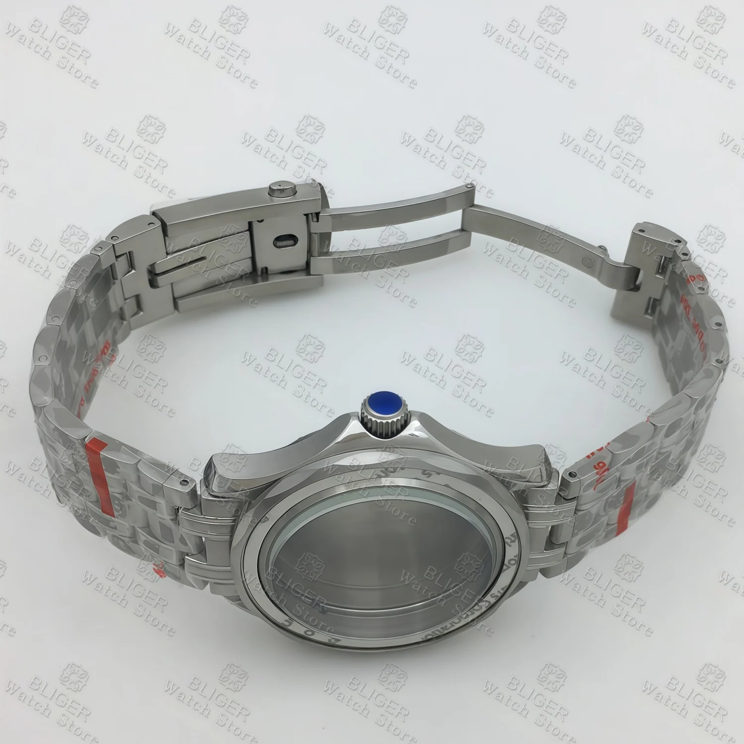 41mm Watch Case and Bracelet Stainless Steel Waterproof For NH35 NH36 NH38 PT5000 ETA2824 Movement Seamaster Watch Accessories - view 5