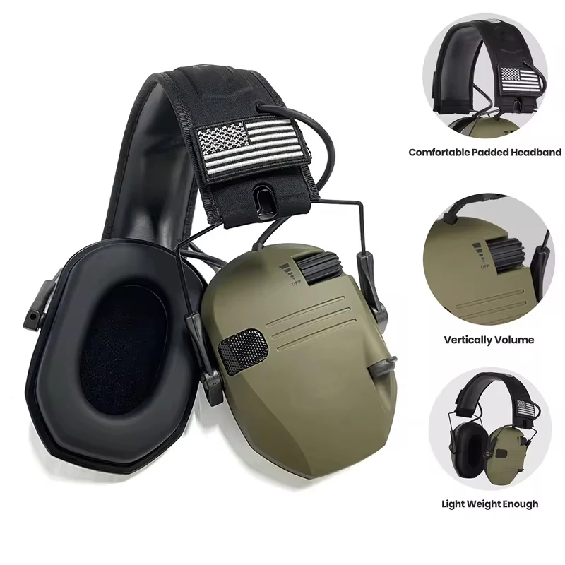 Electronic Shooting Earmuff Walker Sport Anti-noise Ear Protector Sound Amplification Tactical Hear Protective Headset Headphone