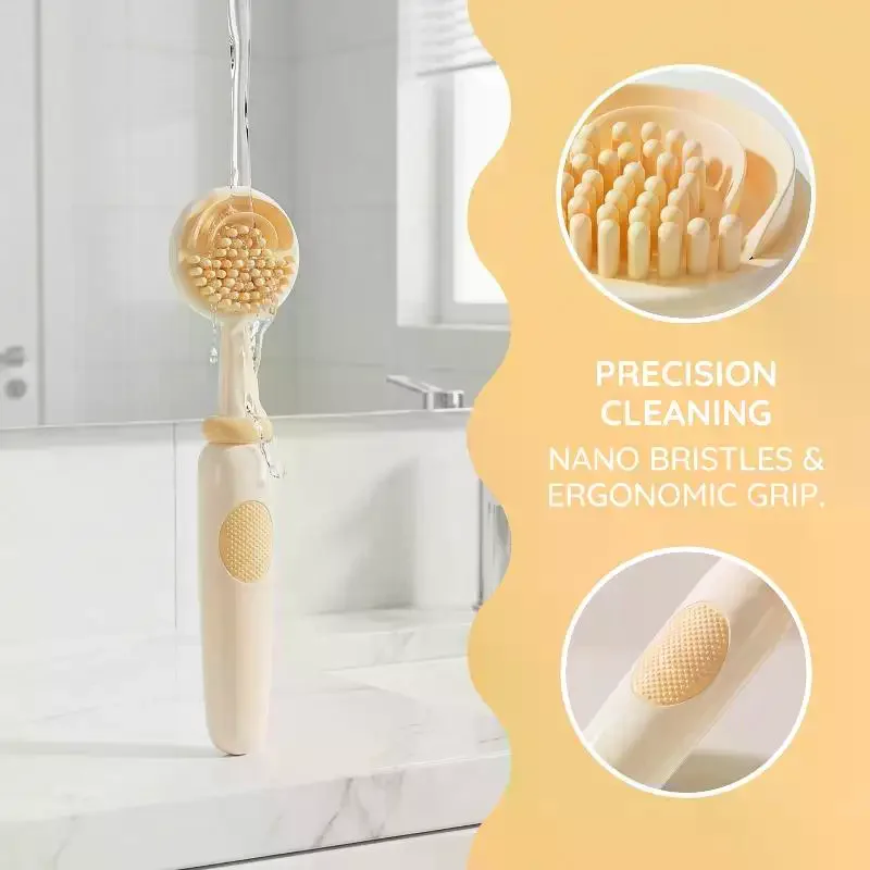Double-side Tongue Scraper With Holder Reduce Bad Breath For Oral Care Tongue Cleaners Tongue Coating Cleaning Tools For Adults