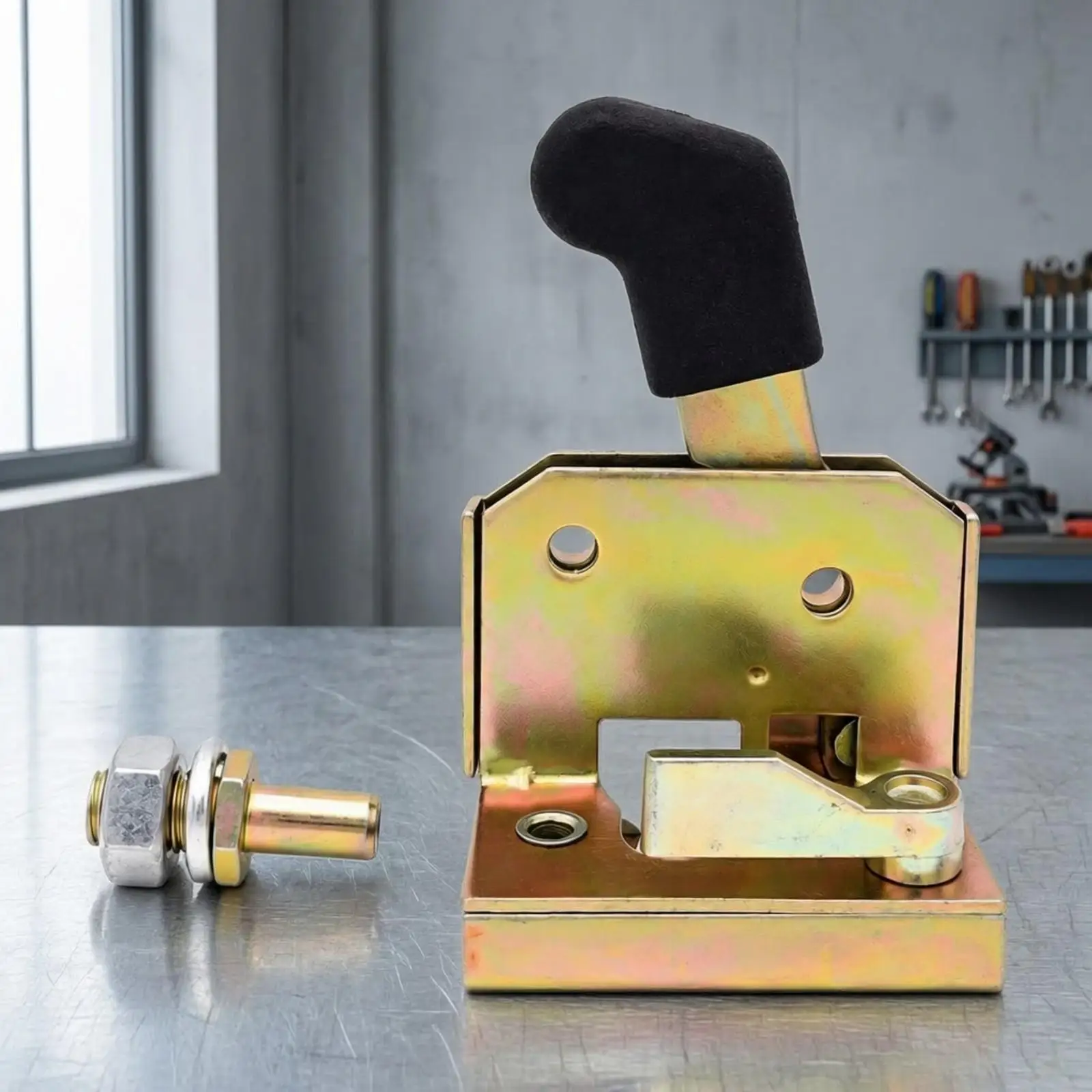 Car Door Lock with Key for Engineering Vehicle Durable Zinc Steel Construction for Work Truck Door