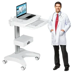 Dental Trolley Hospital Clinic Oral Scanner Bracket Mobile Nursing Cart Medical Cart Table for Laptop