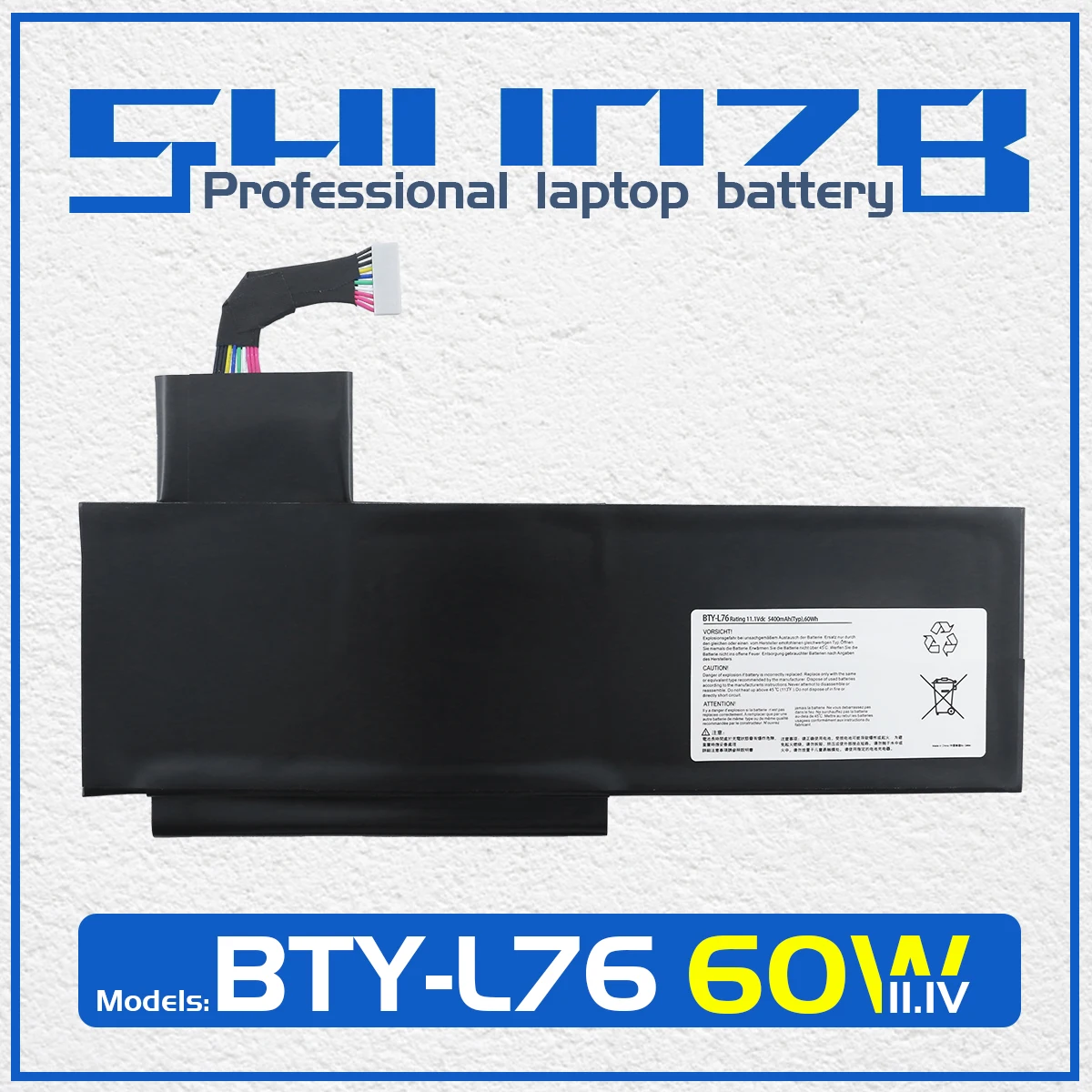 

SHUOZB BTY-L76 Laptop Battery For MSI GS70 2OD 2PC 2PE 2QC 2QD 2QE GS72 MS-1771 MS-1772 MS-1773 MS-1774 MEDION X7613 MD98802