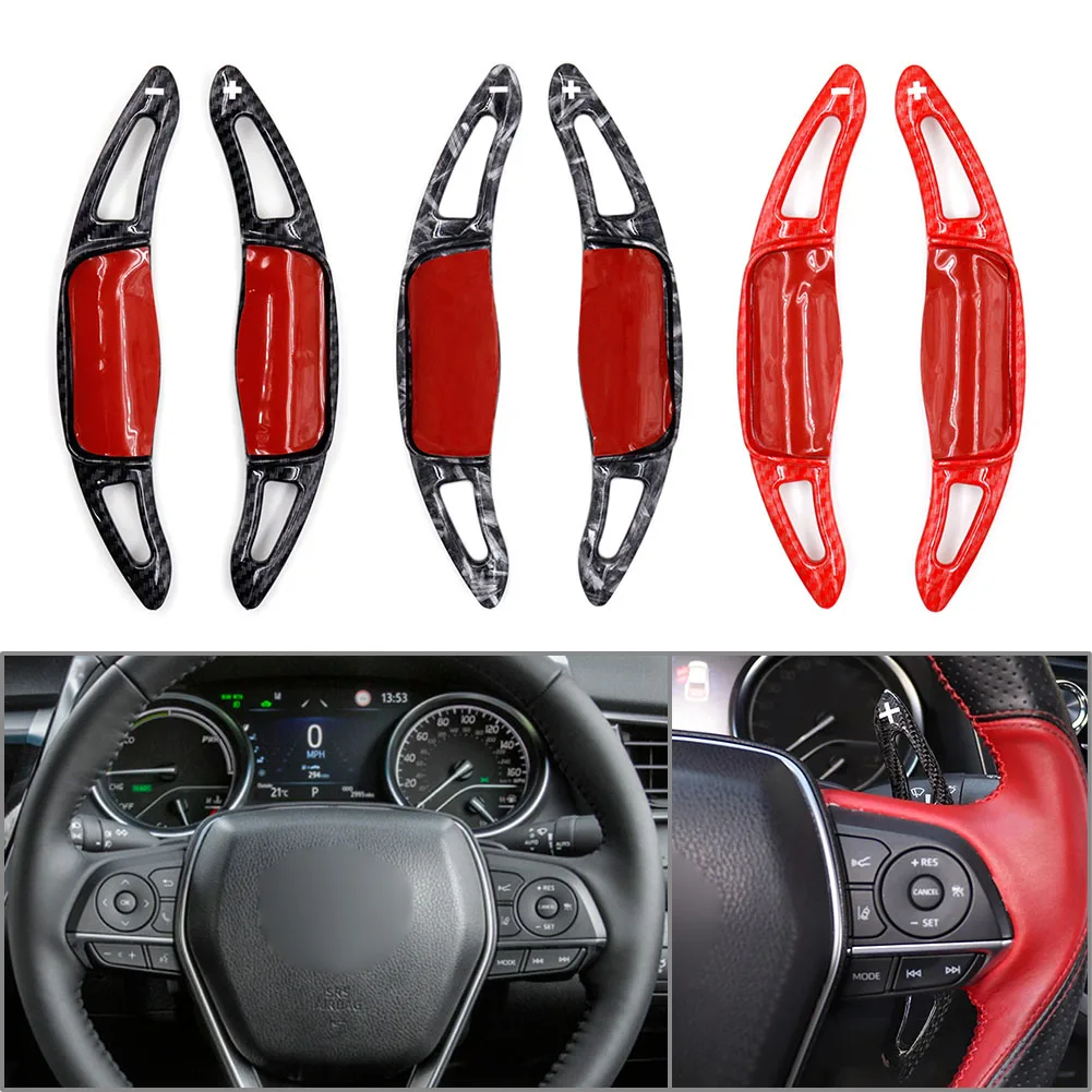 

1 Pair Car Steering Wheel Shift Paddle Shifter Extension For Toyota Camry Avalon Corolla