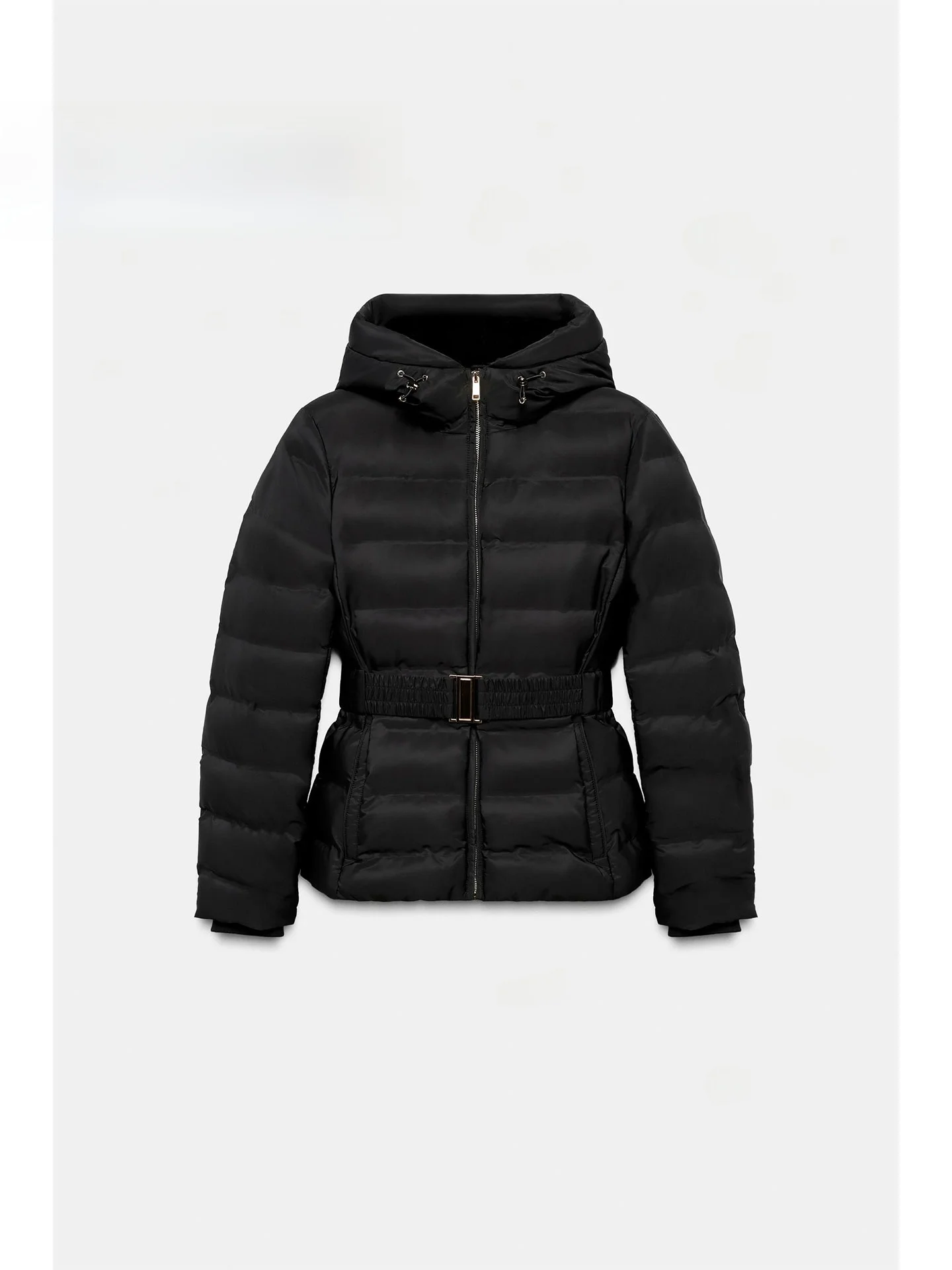 

Winter Thiened ort Sle Women's Jaet Coat American Casual Faion Windproof Waterproof Slim Fit Zipper Closure Long Sl...