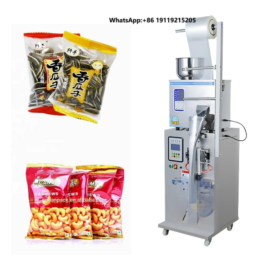Automatic Snacks Granule Filling Machine Dry Fruit Nuts Bag Packaging Machine Sunflower Seeds Peanut Cashew Nuts Packing Machine