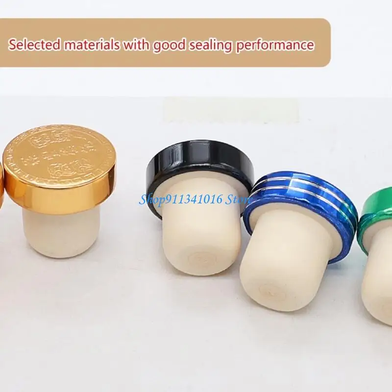  Wine Bottle Stopper Champagne Rubber Bottle Cap Cover T-shaped Bottle Sealing Plug Bar Tool Reusable Beer Bottle Cork - Image 5
