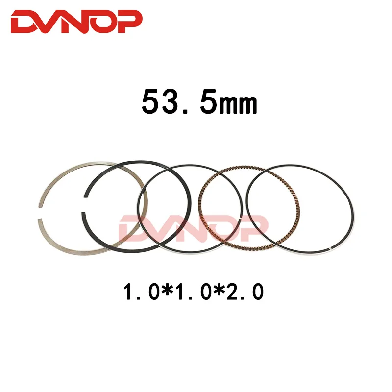 Motorcycle 53.5mm Piston Ring 1.0*1.0*2.0mm Gasket Set For Qingqi Suzuki QS110 FD110 FD 110 110cc Egine Spare Parts