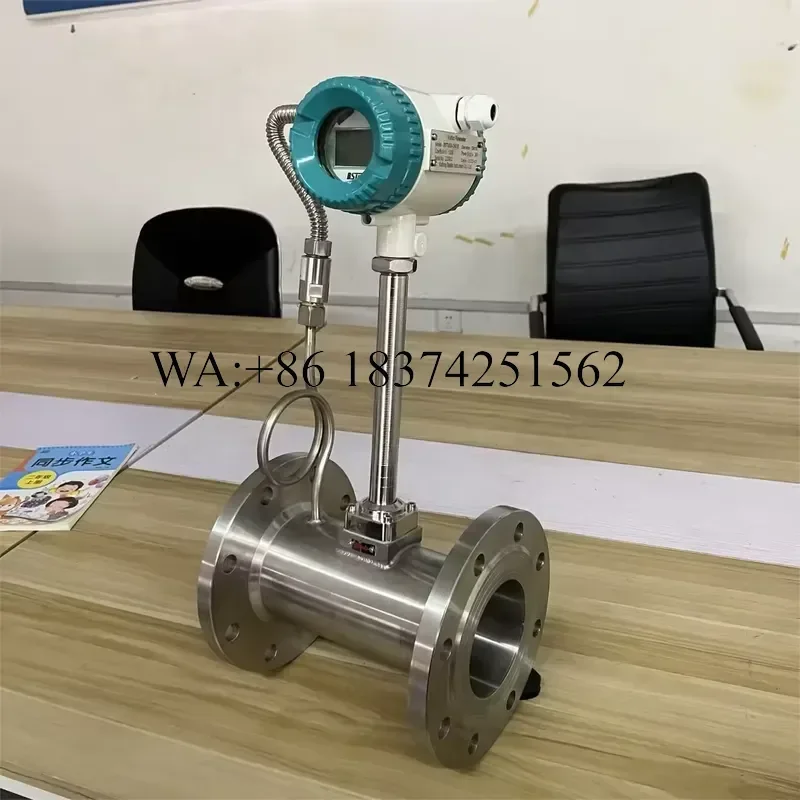 Wmwmnu for Flowmeter with Digital Display Liquid Sensors DN15-80 Steam Air Flow Measuring Tools Vortex Street Flow