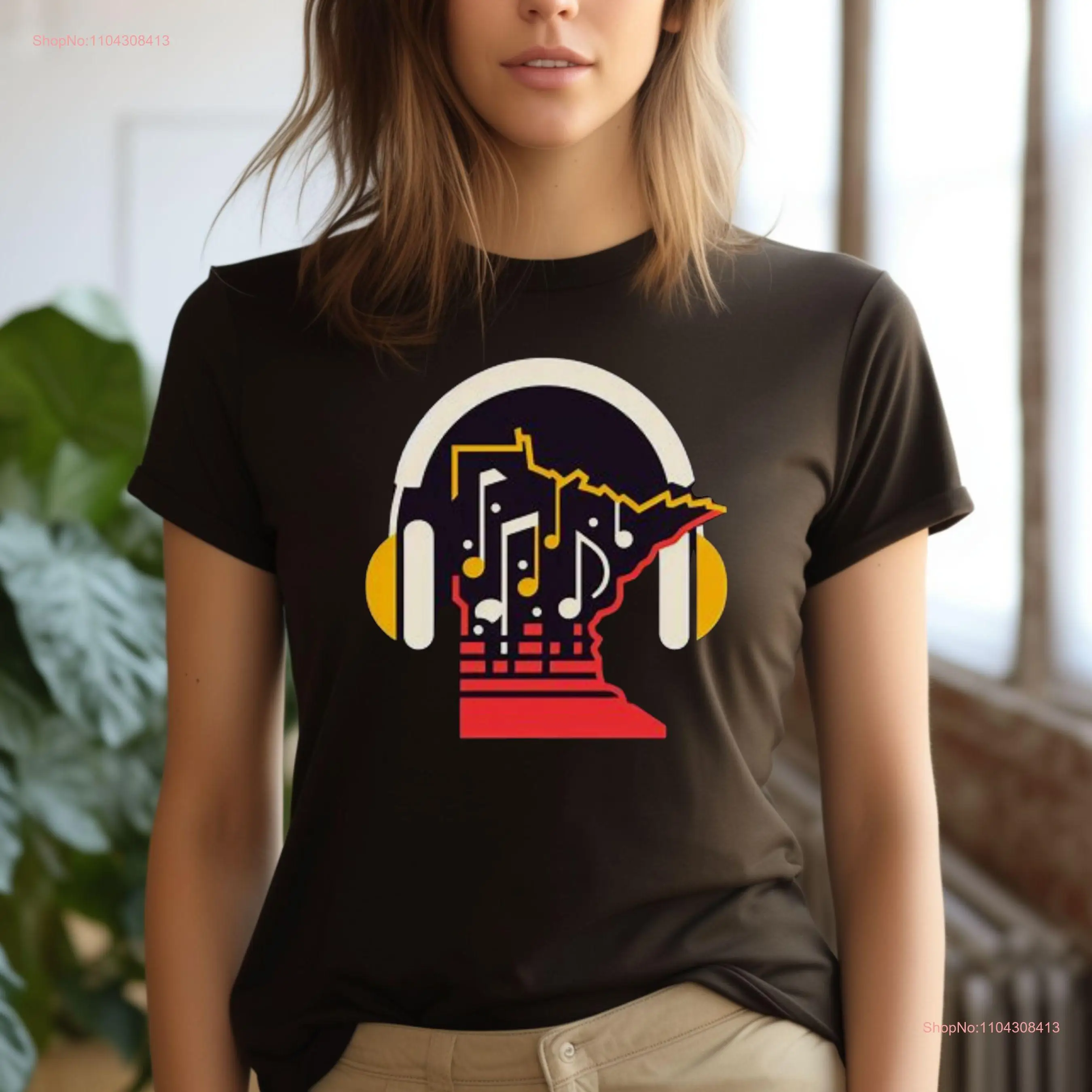 Minnesota Music T Shirt For Musicians  long or short sleeves