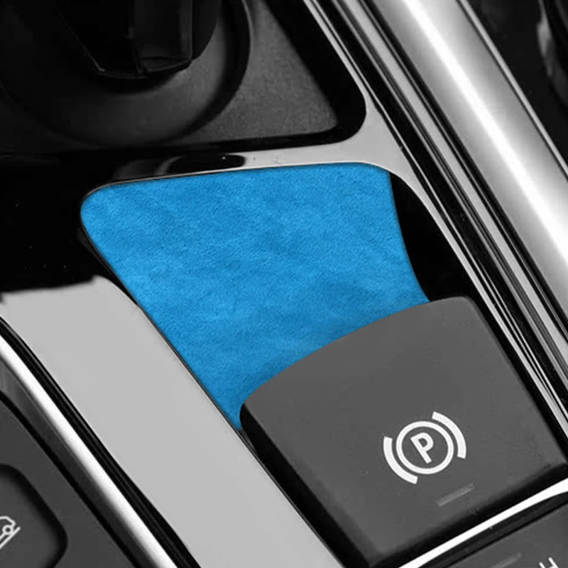 

For BMW X3 G01 G08 X4 G02 Car Handbrake Button Knob Trim Sticker Car Interior Tuning Accessories Made of Alcantara