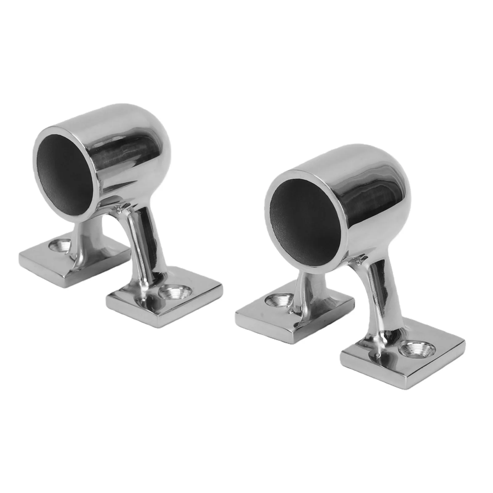 2pcs Boat Hand Rail Fitting 1in OD Tube 90 Degree End Stanchion Marine Railing Support Bracket Hardware Marine Railing Fittings