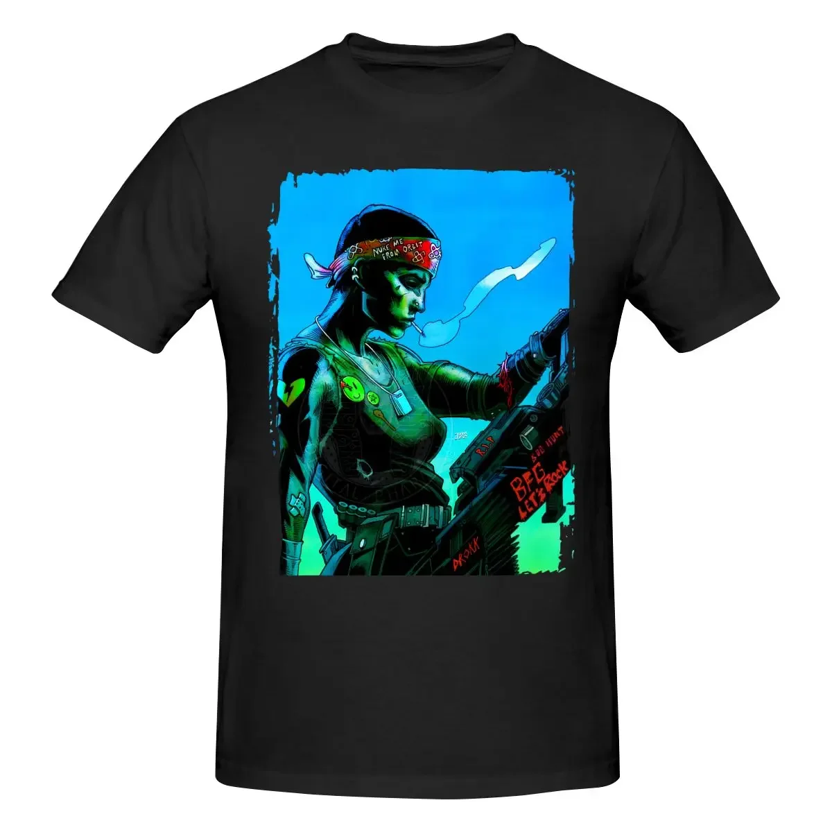 Private Vasquez Aliens Mens T Shirt USCM Colonial Marines Sulaco Xenomorph 80s long or short sleeves