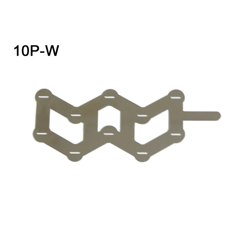 20 قطعة W نوع شريط النيكل 18650 بطارية النيكل النقي علامة التبويب 10P أو 5P W على شكل حزام النيكل لآلة لحام البطارية