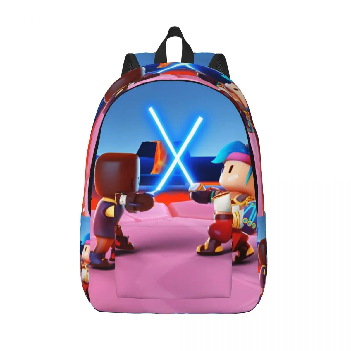 Stumbles Funny Game Guys Cartoon Backpack Lightweight High School Business Back to School Gift Daypack Computer Shoulder Bag