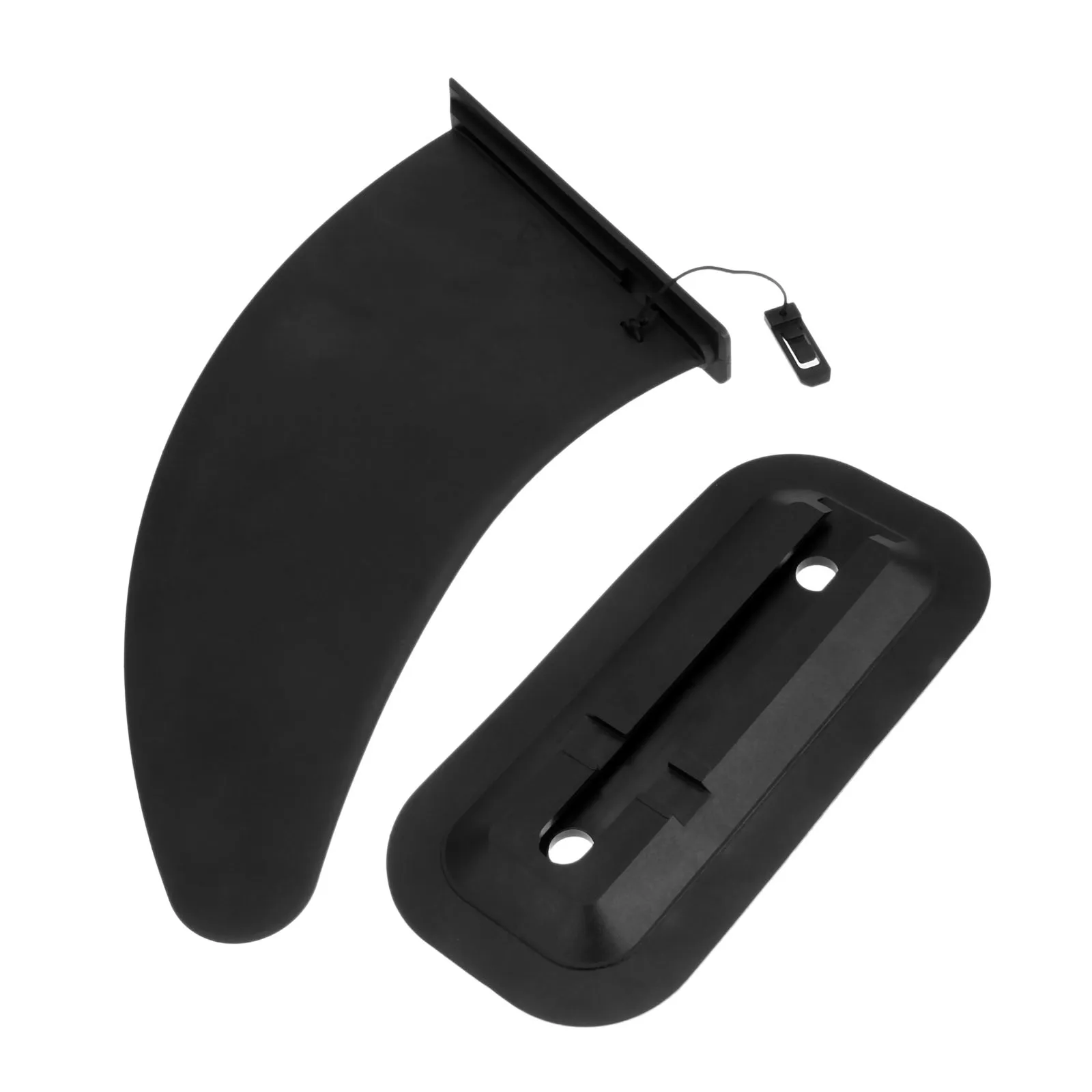 1Pc 11 Inch Canoe Kayak Skeg Tracking Fin Without Fin Base Black Nylon Surf Water Wave Fin SUP Accessory Stablizer Lightweight