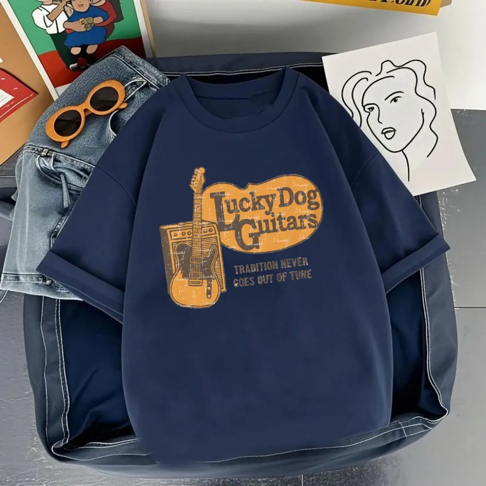 لاكي دوج القيثارات التقليد لا يخرج أبدًا من لحن 2025 تي شيرت ميريكا كونتري ستور موسيقى الريف قمصان تينيسي للرجل #3