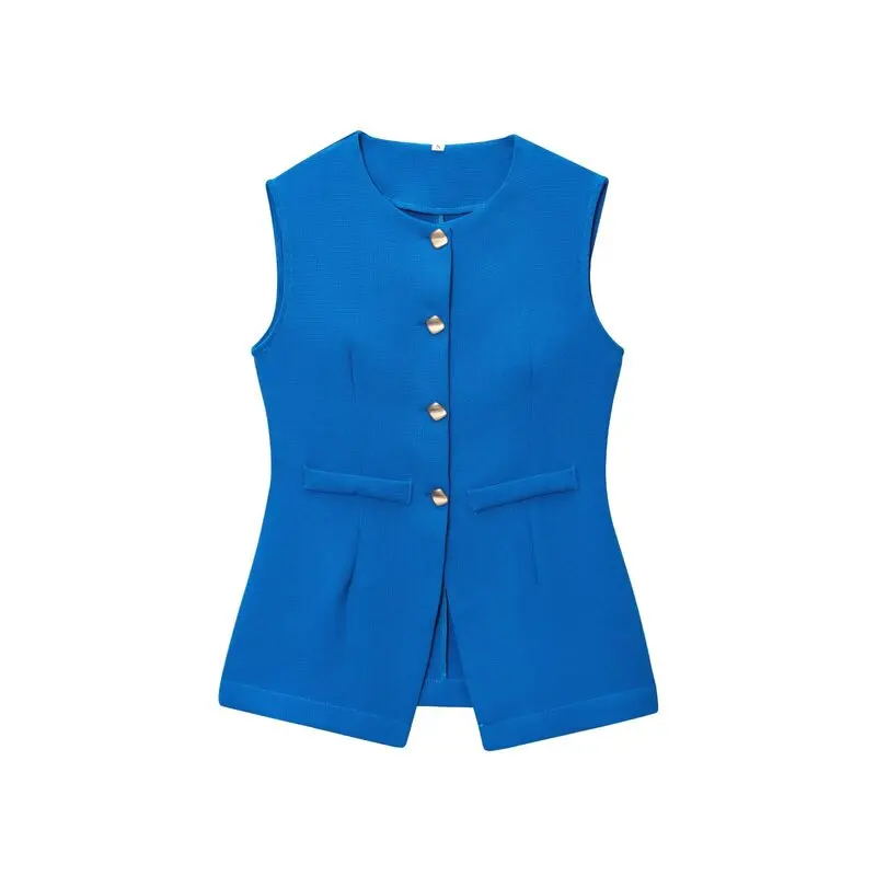 

Повседневный универсальный жилет Svel с высокой талией, женский модный летний комплект 202, новый простой одинаковый комплект Sle Ele