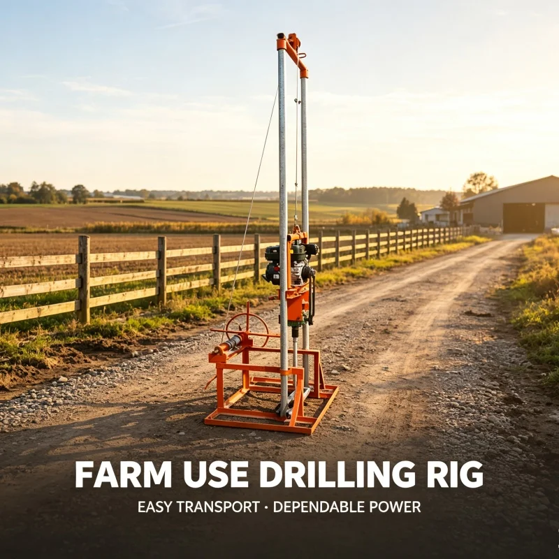 Customized Gantry‑frame Drilling Equipment, Small Household Water Well Drilling Rig for Orchard Drilling