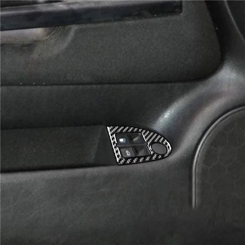 

Carbon Fiber Car Interior Tail Box Switch Button Frame Sticker For VW Golf 4 GTI Jetta MK4 1999-2004 Styling Accessories