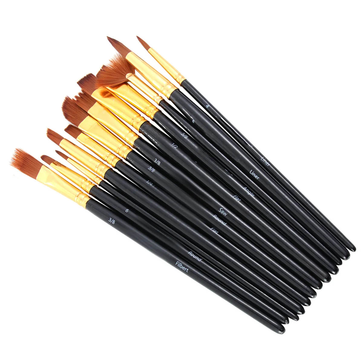 

12pcs Oil Wood Handle For Acrylic Set Gouache Professional Painting Painting Drawing Art Supplies Artists Drawing Use