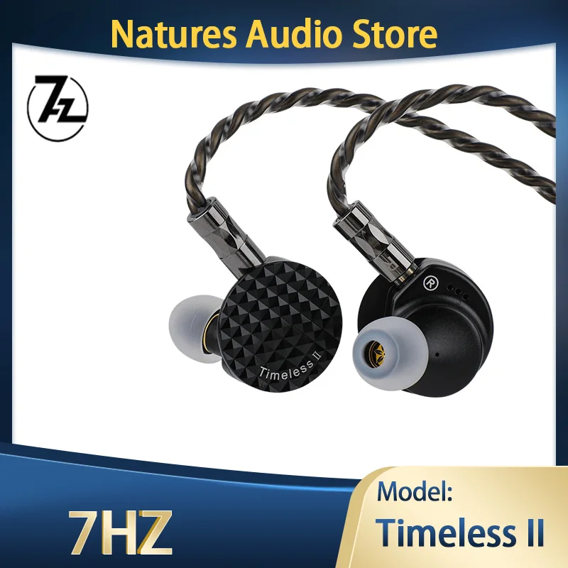 7HZ Timeless II 2 Upgraded 14.5mm Planar Magnetic Driver IEM Timeless2 Hifi Earphone Monitor Earbuds with 7N OCC Cable