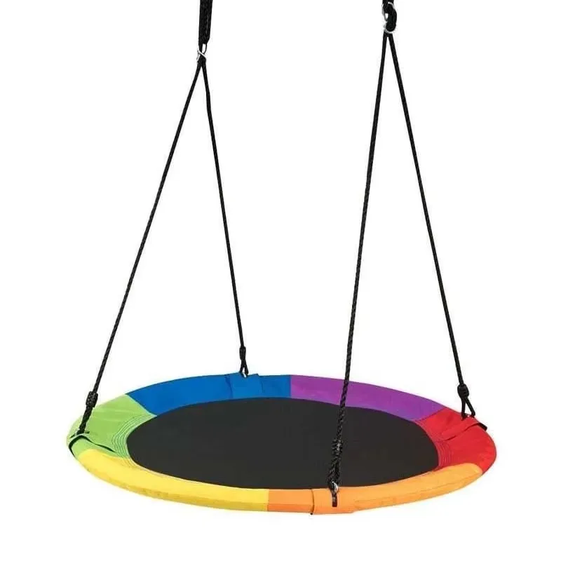 600D Round Rope Swings Outdoor Playground Hanging Garden Play Entertainment Activity Toy Seat Kids Swing