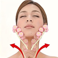 New Portable Flower Shaped Facial Roller Massager Anti Wrinkle Face Lifting Artifact Massage Alternative Relaxation Beauty Tool