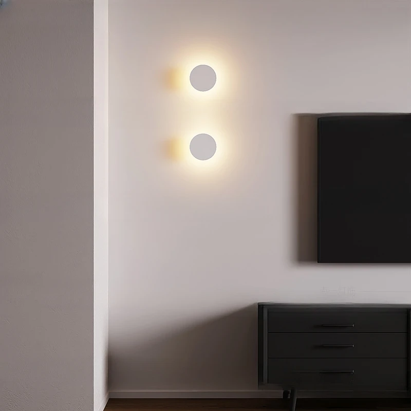 Imagem -03 - Modern Nordic Led Lâmpada de Parede para o Quarto Cabeceira Designer Minimalista Branco Personalidade Cabeceira Branco