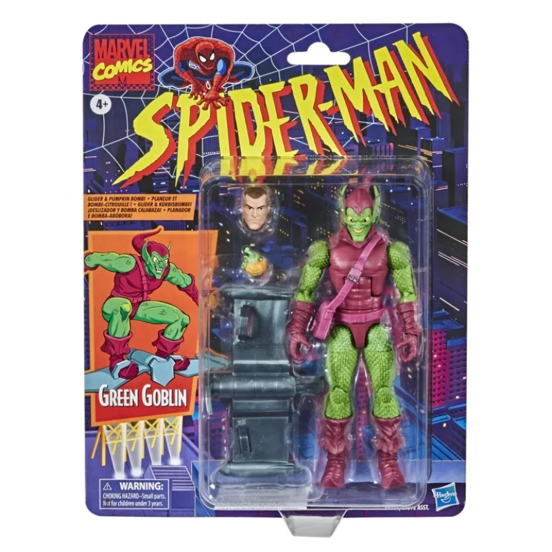 Hasbro Original véritable Marvel légendes série Spider-Man vert gobelin carte Vintage 15 cm assemblage modèle jouets figurines d'action