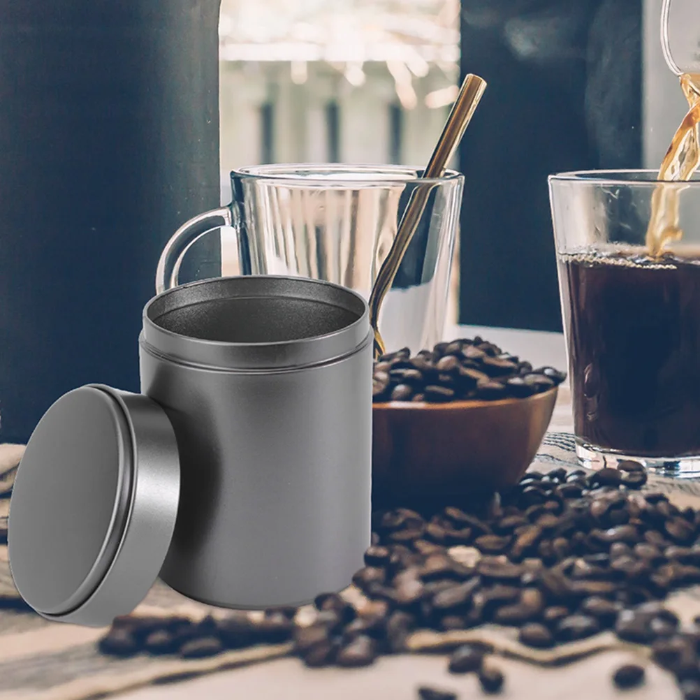

6pcs Metal Canisters Airtight Food Containers for Tea Leaf Tinplate Storage Jars with Lids Suitable Home Office Travel