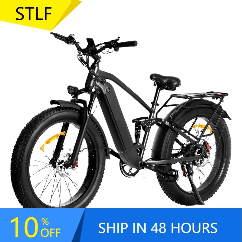 STLF USA SMLRO XDC600 Pro محرك مزدوج 55kmh دراجة كهربائية أبيض أخضر الصين 2000 واط 16Ah دراجة جبلية كهربائية لجميع Terrai