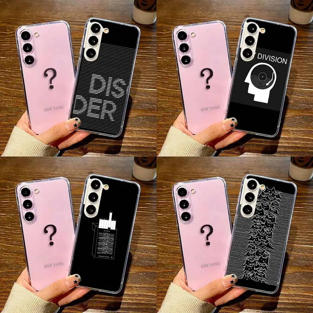 

Band J-Joy D-Division Phone Case For Samsung GalaxyA13,21s,22,31,32,52,53,71,72,73,Soft Transparent Cover