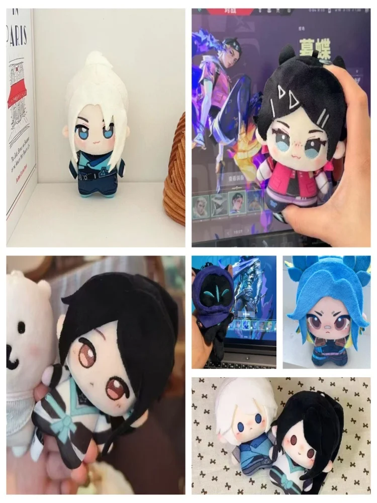 10CM Valorant Clove Niedlicher Plüsch-Schlüsselanhänger mit Seestern-Design, Cosplay-Spielzeug, Rucksack-Ornament, Geschenk
