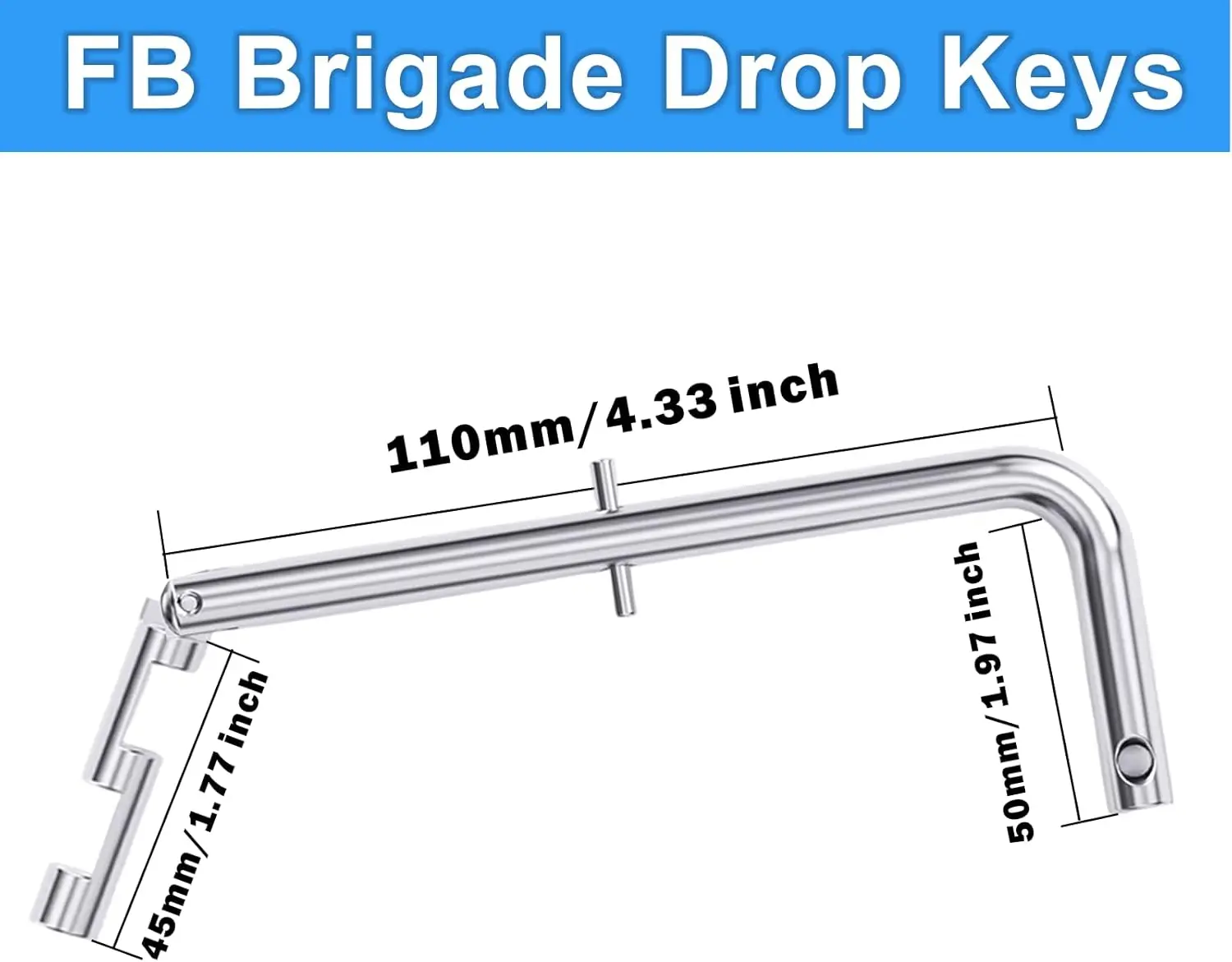 Drop Key for Fire Brigade, FB Fire Brigade Drop Keys for Maintenance & Emergency Panels Services, for Communal Door Access
