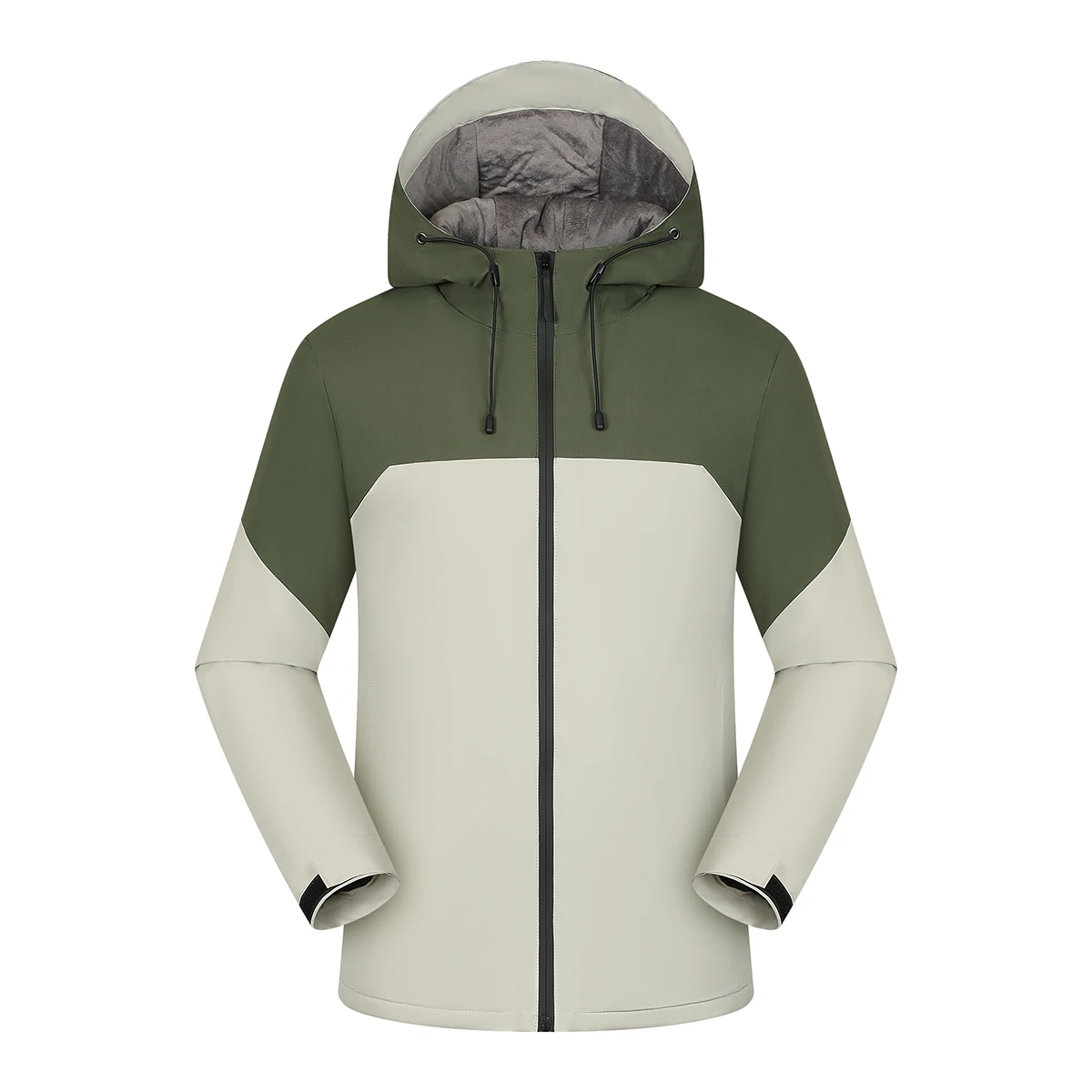 Men's Hooded Windbreaker Jacket Zipper Open Autumn Winter Youth Couple Outfit Team Outfit Outdoor Sports