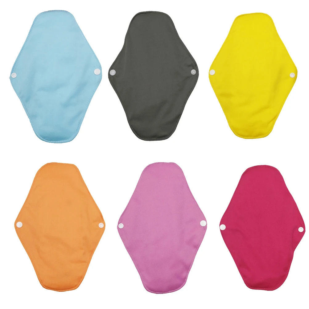 

6 шт. моющиеся гигиенические салфетки, дышащие, приятные для сухой кожи прокладки для женщин, многоразовые прочные удобные женские гигиенические салфетки