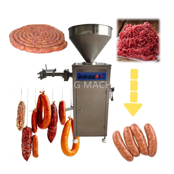 Industrial Sausage Stuffing Tying Filling Filler Machine Automatic For Vacuum Sausage Stuffer Maker