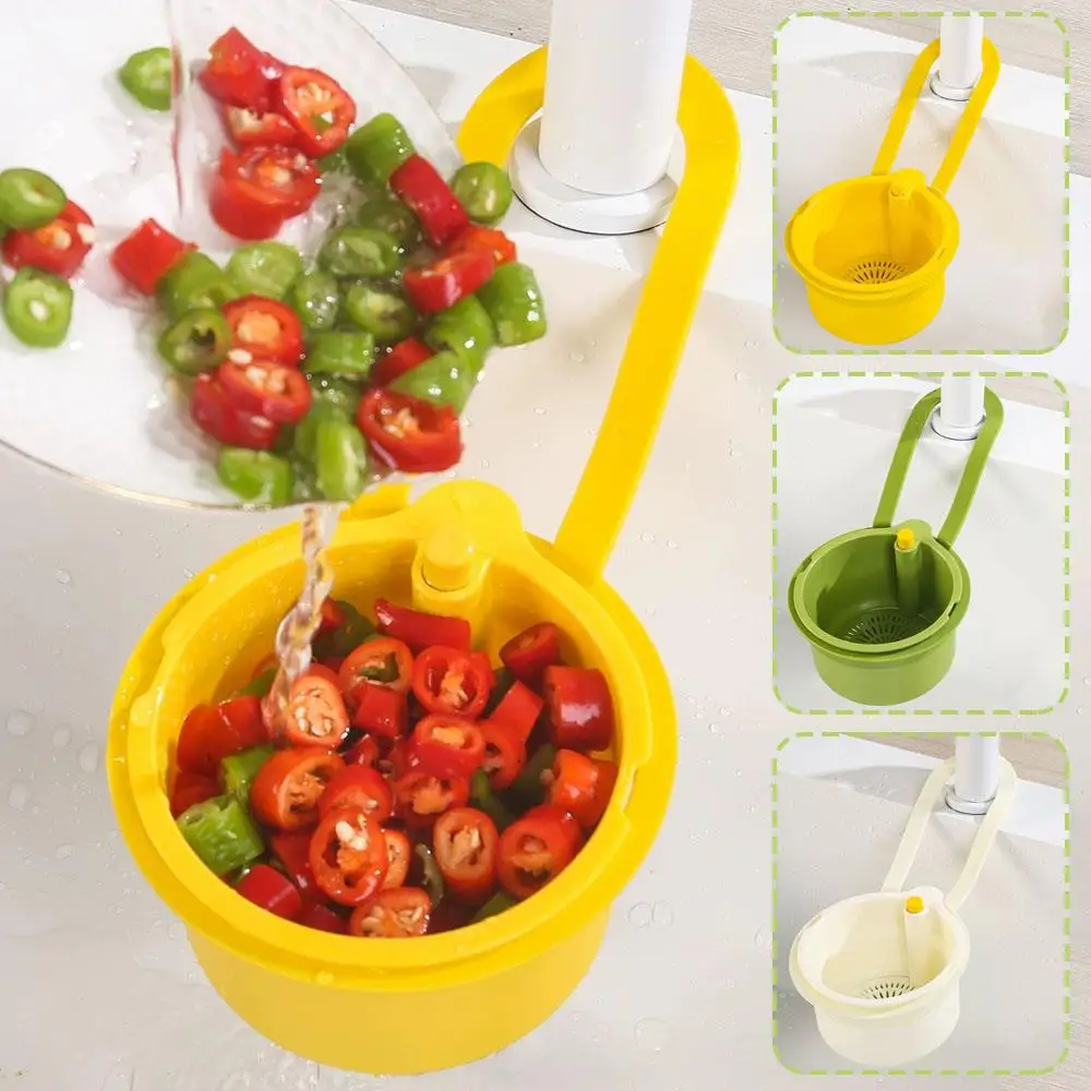 Kitchen Sink Drain Basket Kitchen Sink Strainer Food Slag Strainer With Handle Creative Convenient Kitchen Accessories
