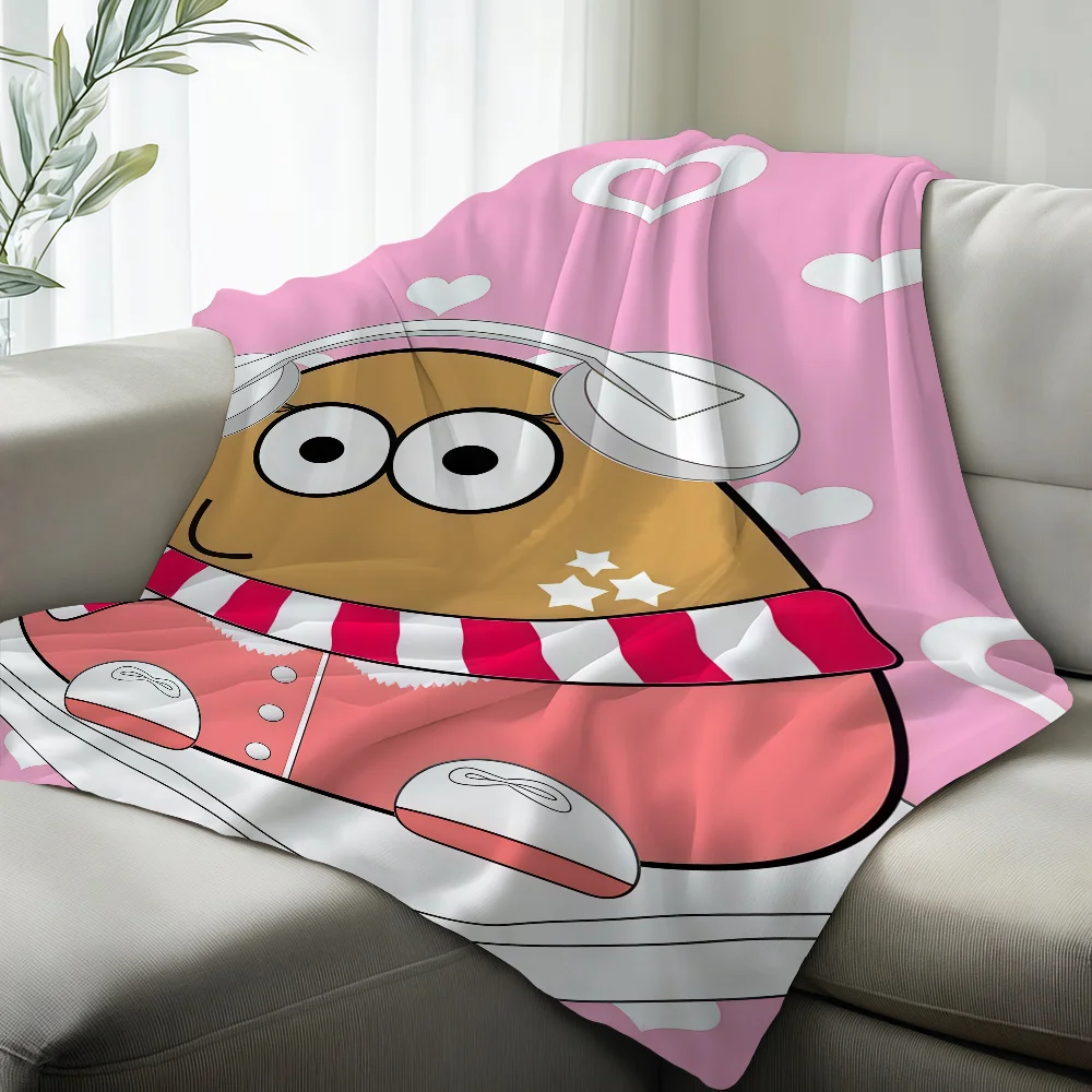 Hot Game My P-Pet Alien P-Pou Blanket Suitable For Sofas Beds Offices Cars Outdoor Travel An Ideal Gift For Friends Family