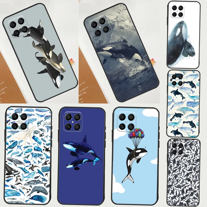 

Чехол Orcas Killer Whales для Honor X9c X8a X8b X9b X9a X8 X9 50 70 90 Lite Honor 200 Pro Magic 5 6 7 Lite Cover