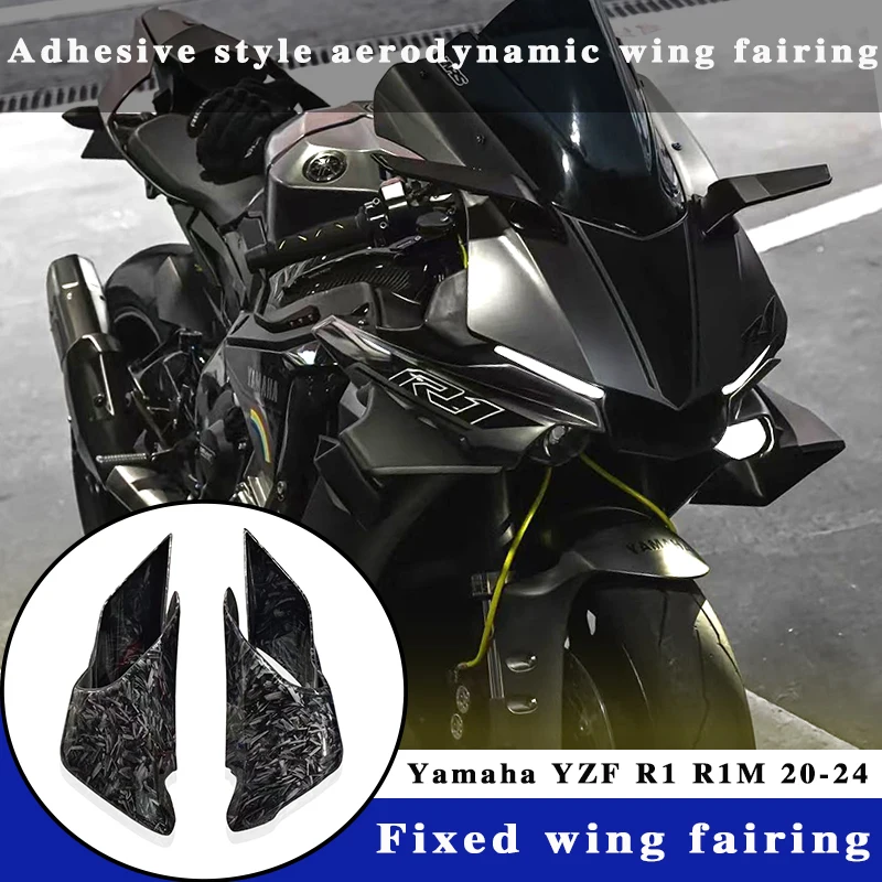 

Motorcycle Aerodynamic Winglets For YAMAHA YZF-R1 YZF-R1M YZFR1 YZFR1M 2014-2024Fixed Wind Wing Fairing Shell Accessories