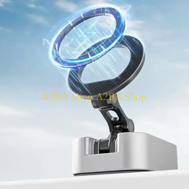 A2BA Pocket Size Foldable Phone Stand Holder With 360 Degree Rotating For 4-7 Inch Smartphones In Car Or On Desk