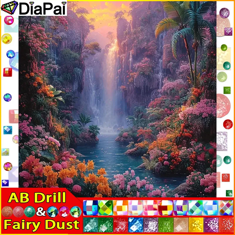 DIAPAI Fairy Dust AB 5D Diy Diamond Painting Cross Stitch 