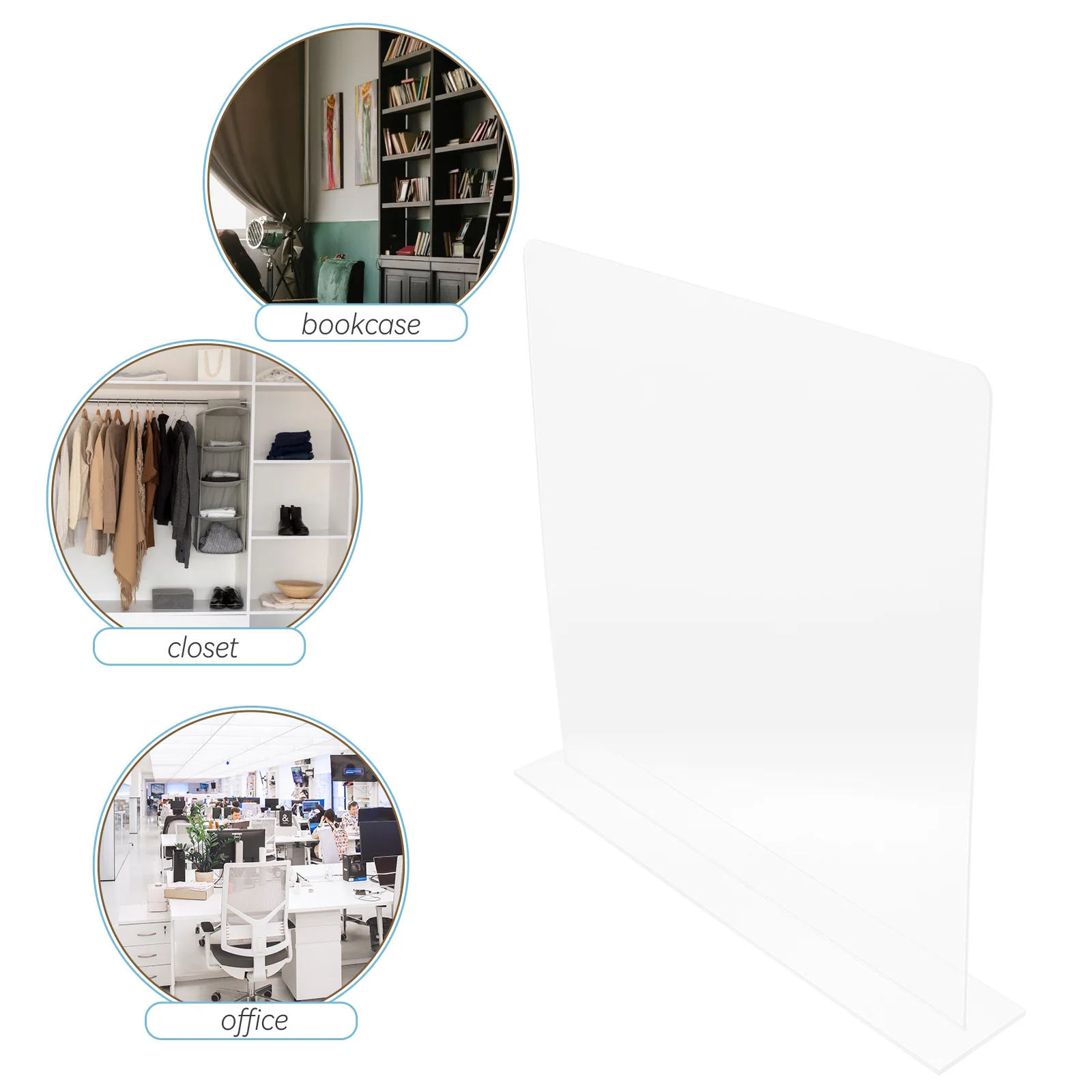 

Acrylic Shelf Dividers Transparent Closet Organizer Storage Rack Divider Home Shelving Clear Shelf Separator Cabinet