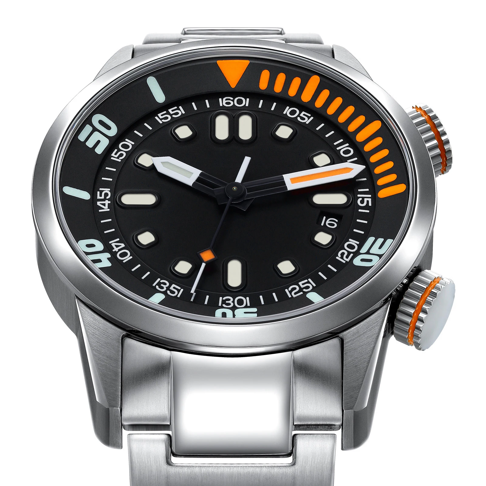 No Logo Automatic Men's Diver Watch AM339M/AM339MS Version Super Luminous Original Design 20ATM Sapphire Swim Sport Diving Watch