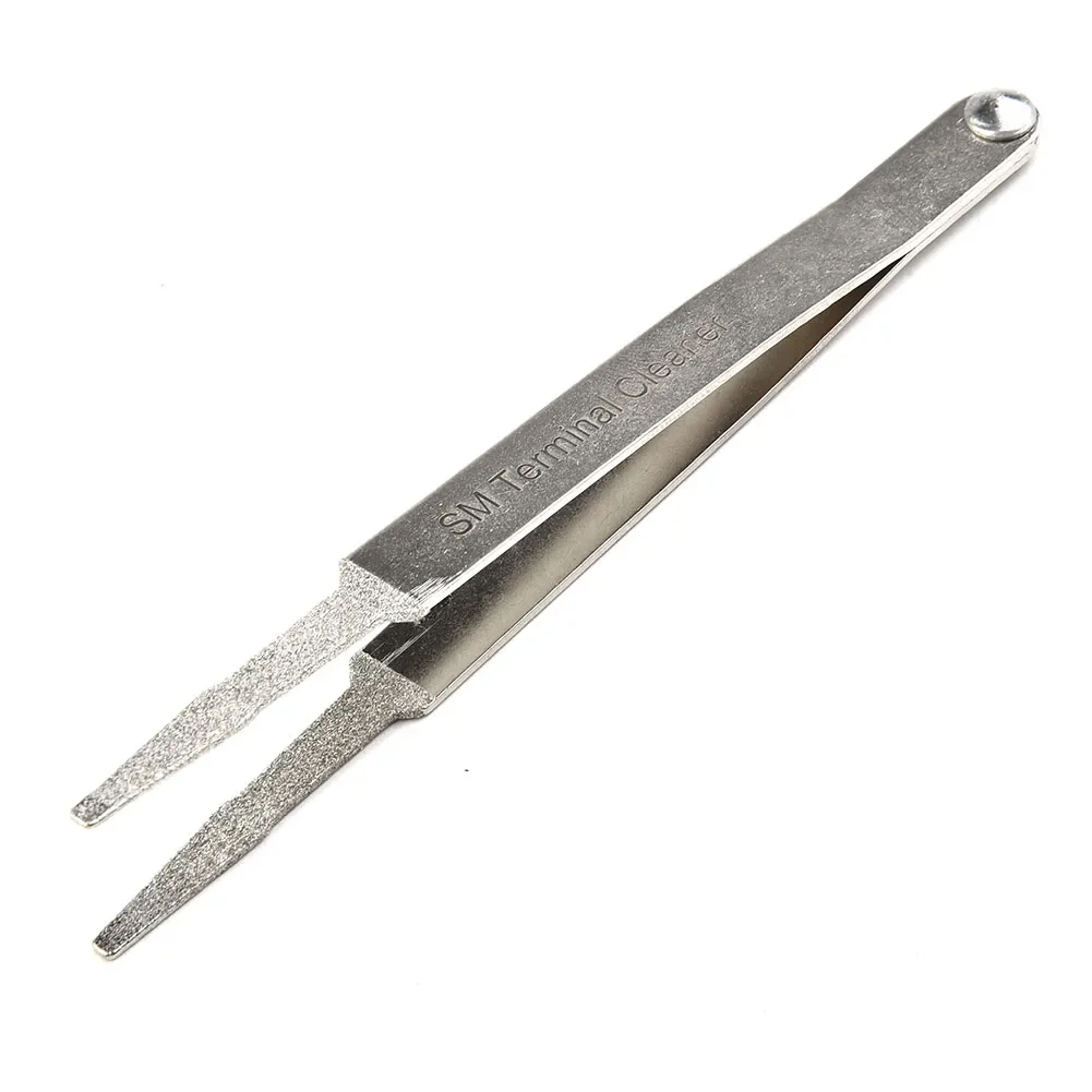 

For Spade Terminals Cleaning Tool Tweezer Electric Terminal Cleaner For Cleaning Flat Set Spade 3pcs Connector High Quality New
