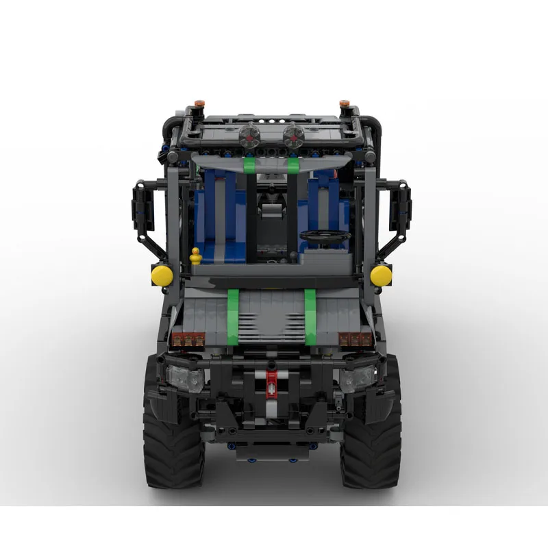 MOC-243312 Classic New 4x4 Flat-Nose Semi-Truck Building Block Model, 1979 Parts, MOC Boys Children’s Birthday Toy Gift