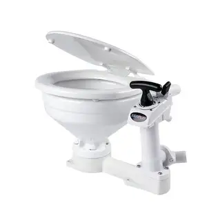 Compact Manual Self-Priming Toilet For Yacht RV New Marine RV Accessories Sewage Accessories