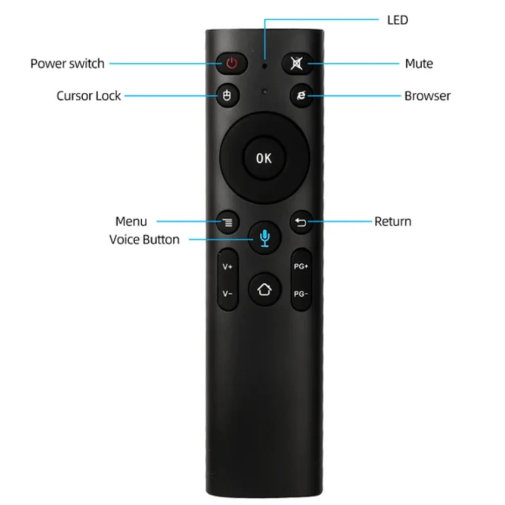 Q5 air mouse mini drahtlose fernbedienung mit ir lernen gyroskop sprach steuerung 2,4g fernbedienung air fly maus